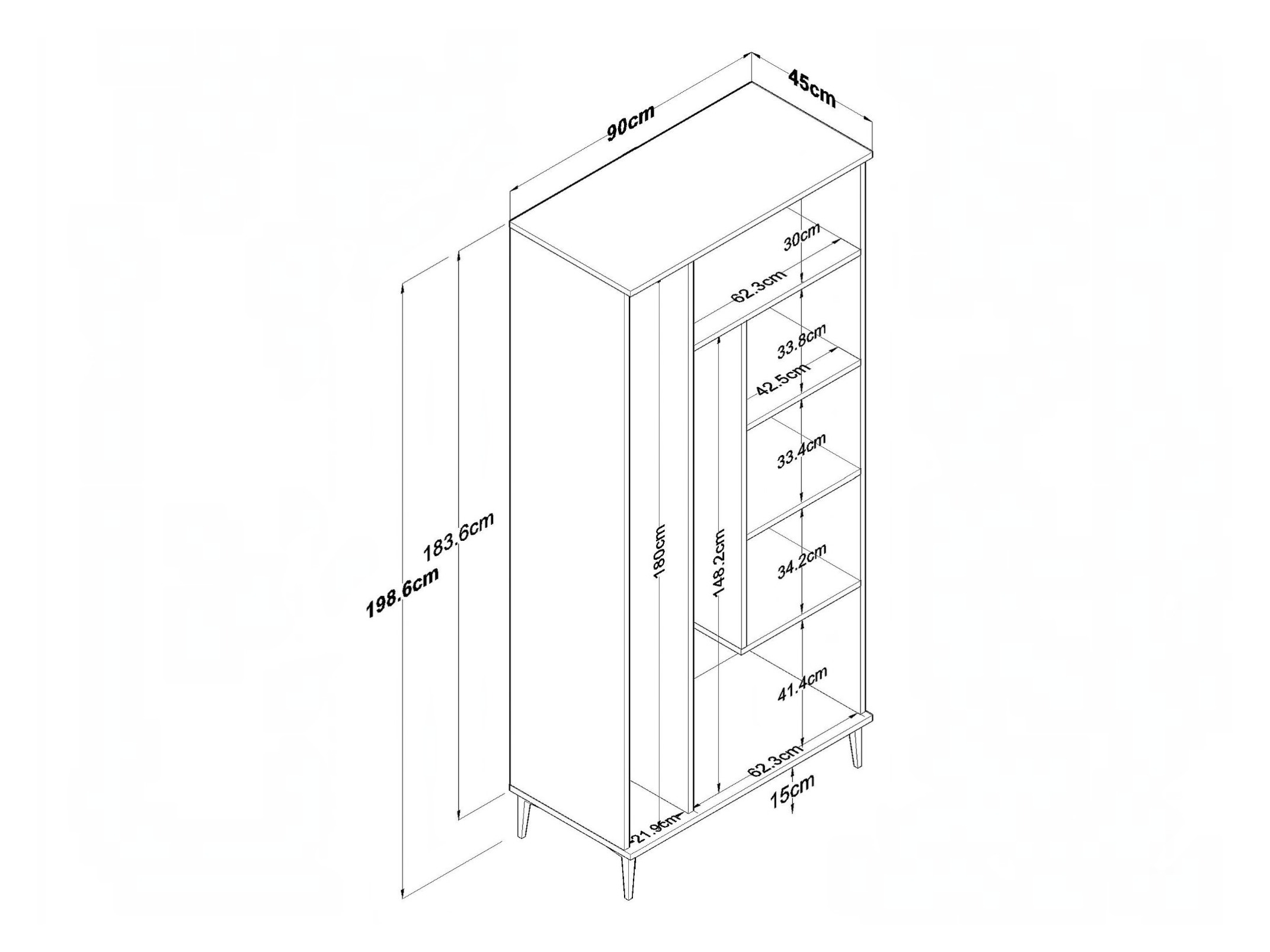 Mueble multifuncional Kailua 2862