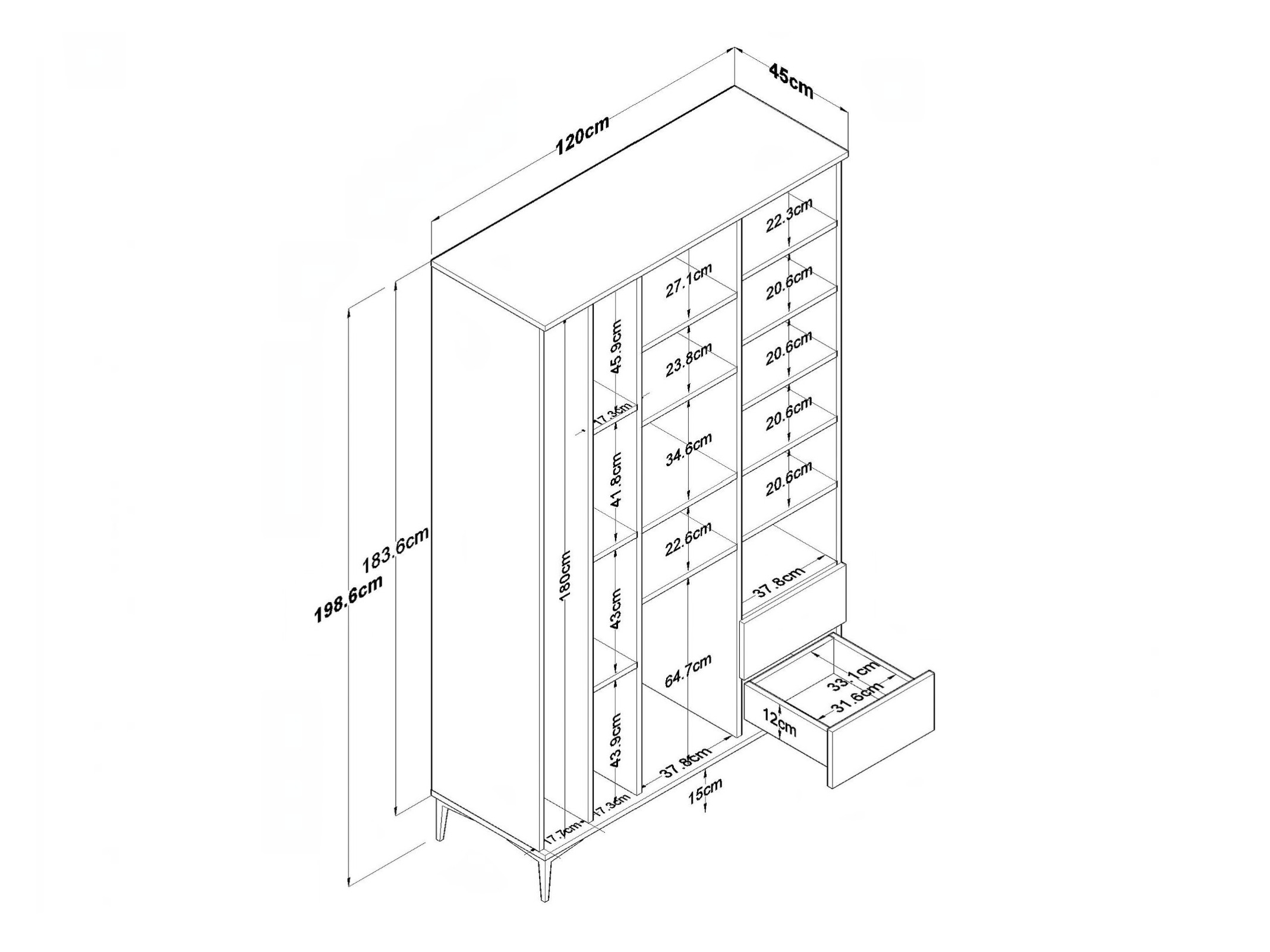 Mueble multifuncional Kailua 2864