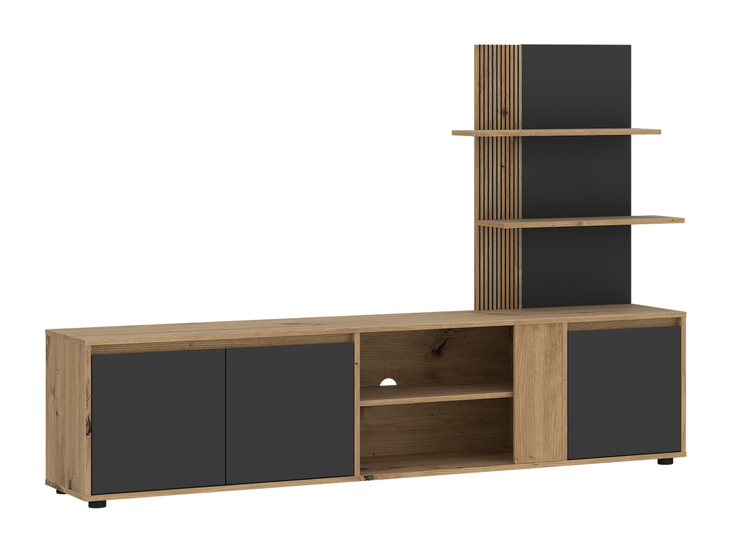 Mueble TV Torcavi 101 (Antracita + Roble Artisan)
