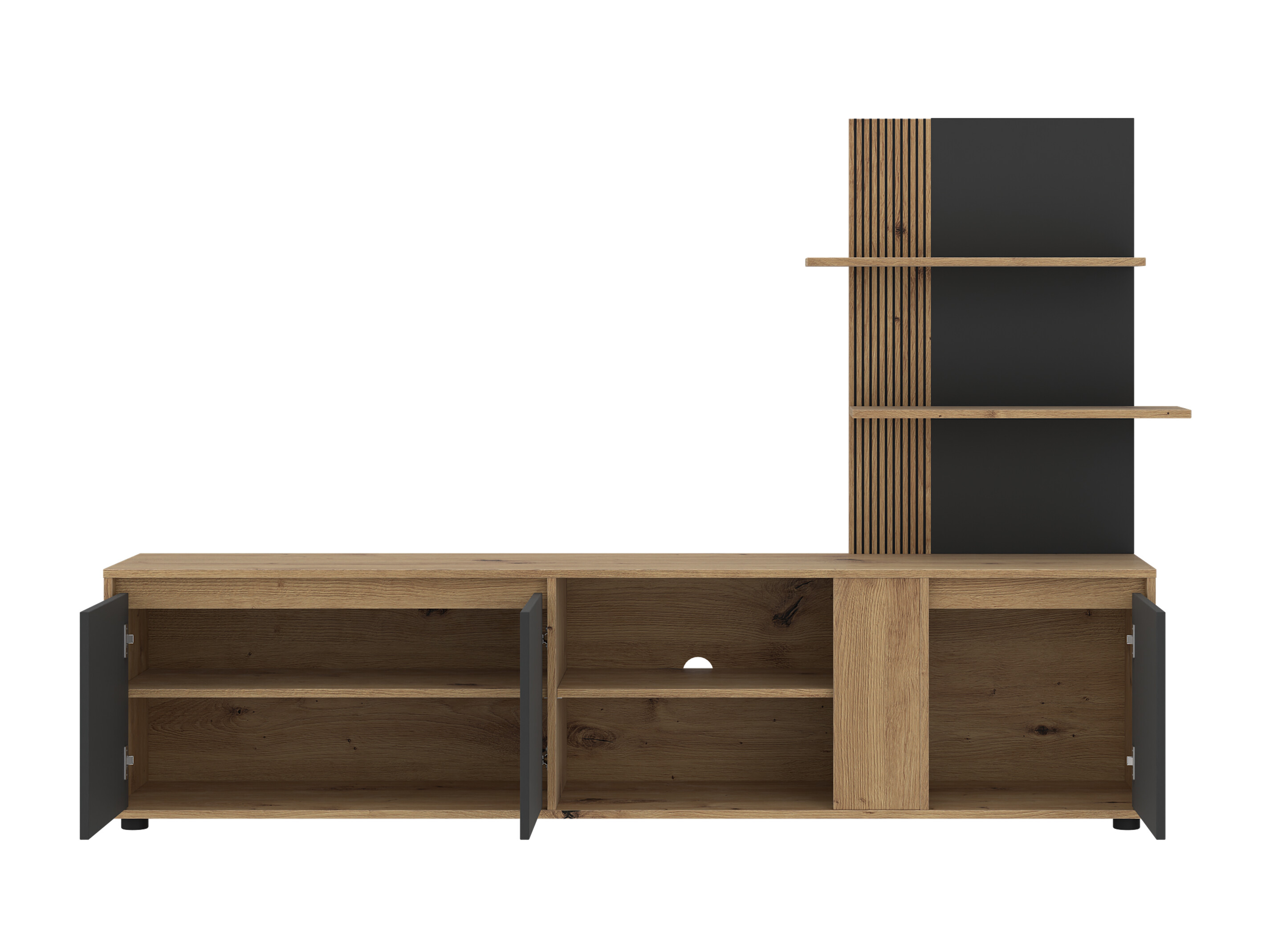 Mueble TV Torcavi 101 (Antracita + Roble Artisan)