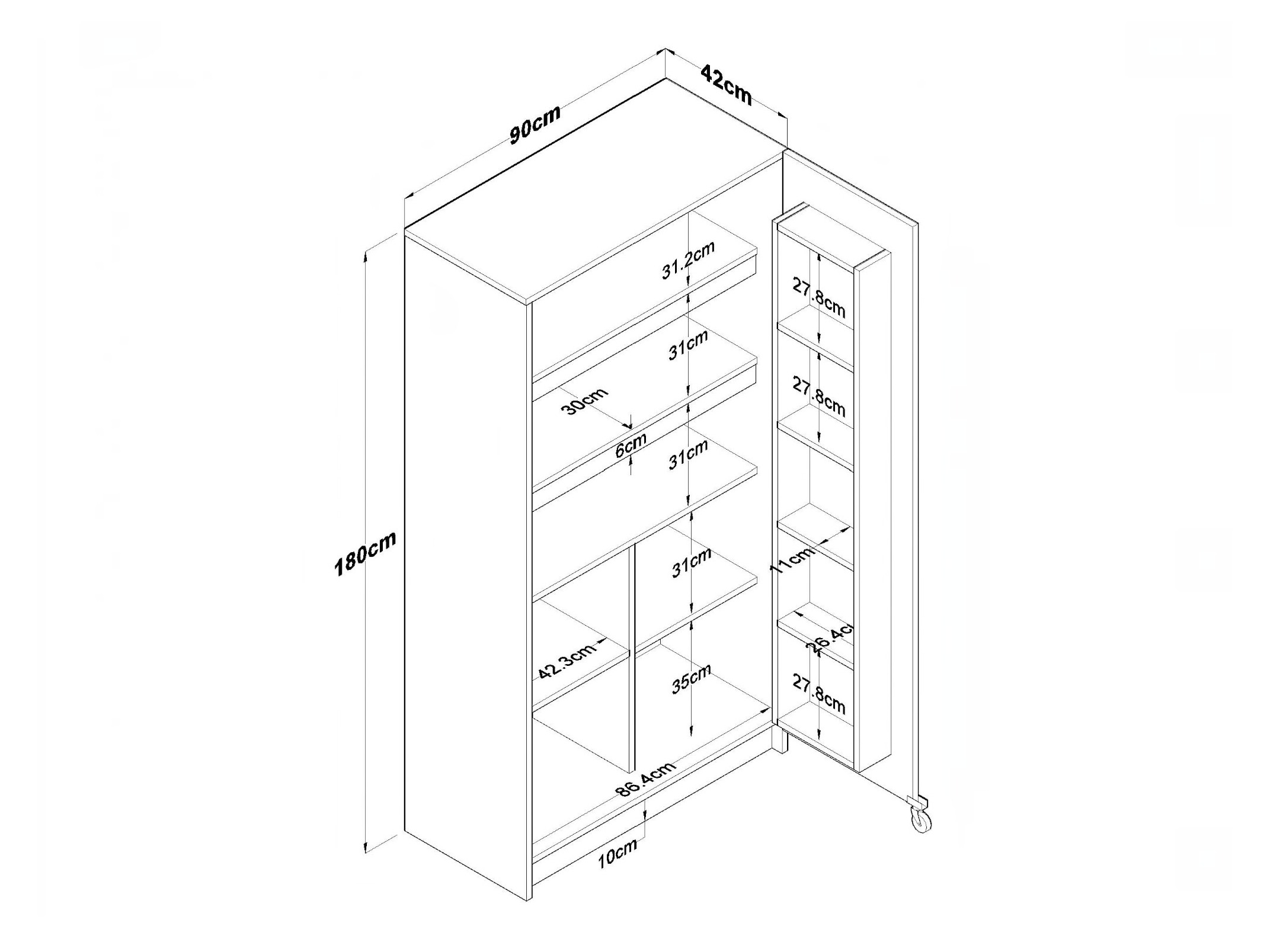 Mueble multifuncional Kailua 2877