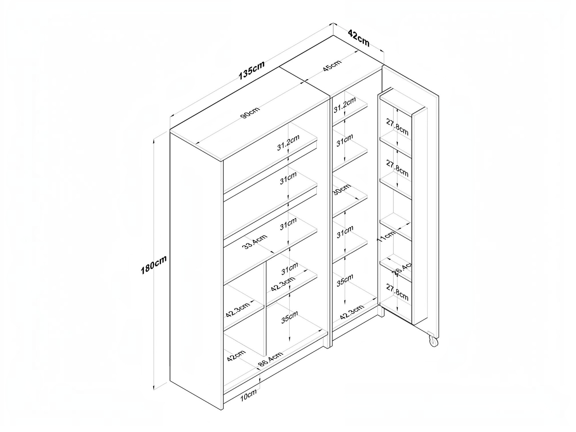 Mueble multifuncional Kailua 2878