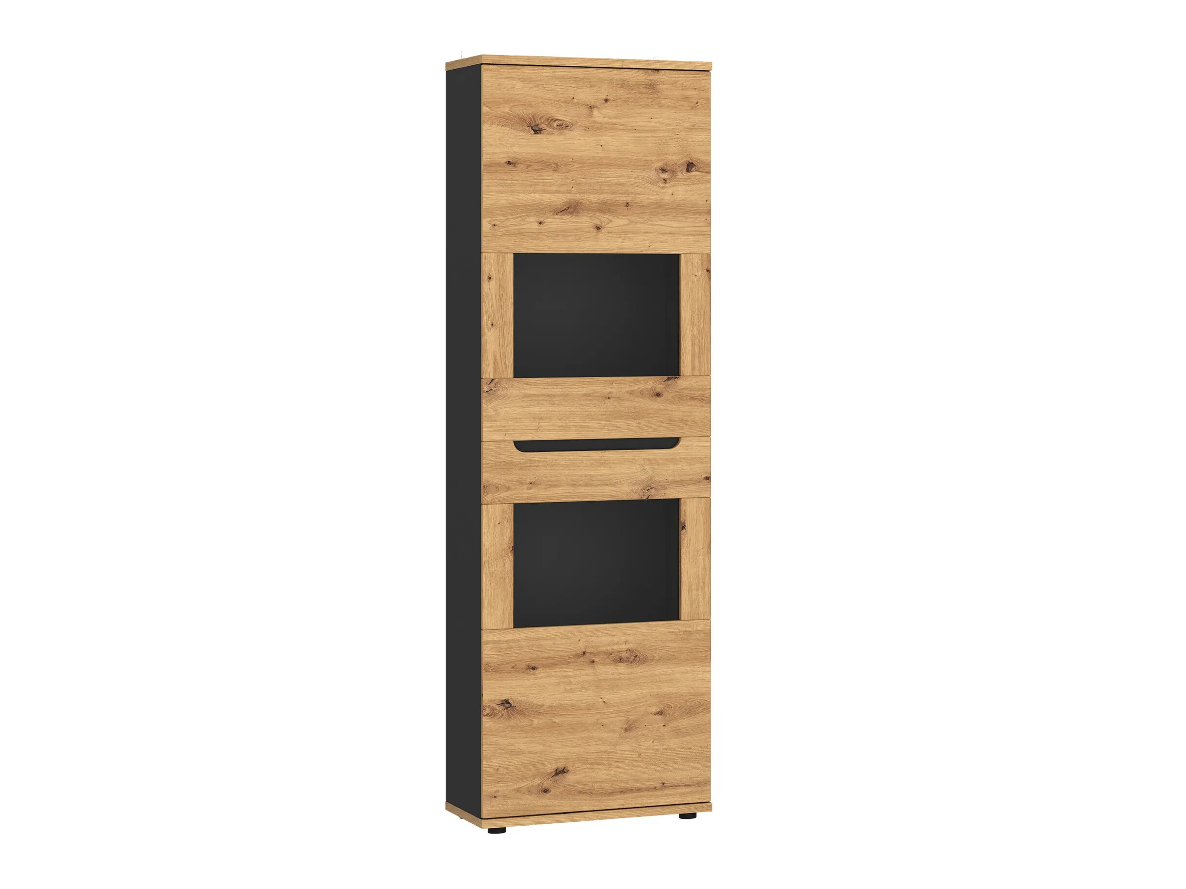 Estantería Deldori 108 (Roble Artisan + Antracita)