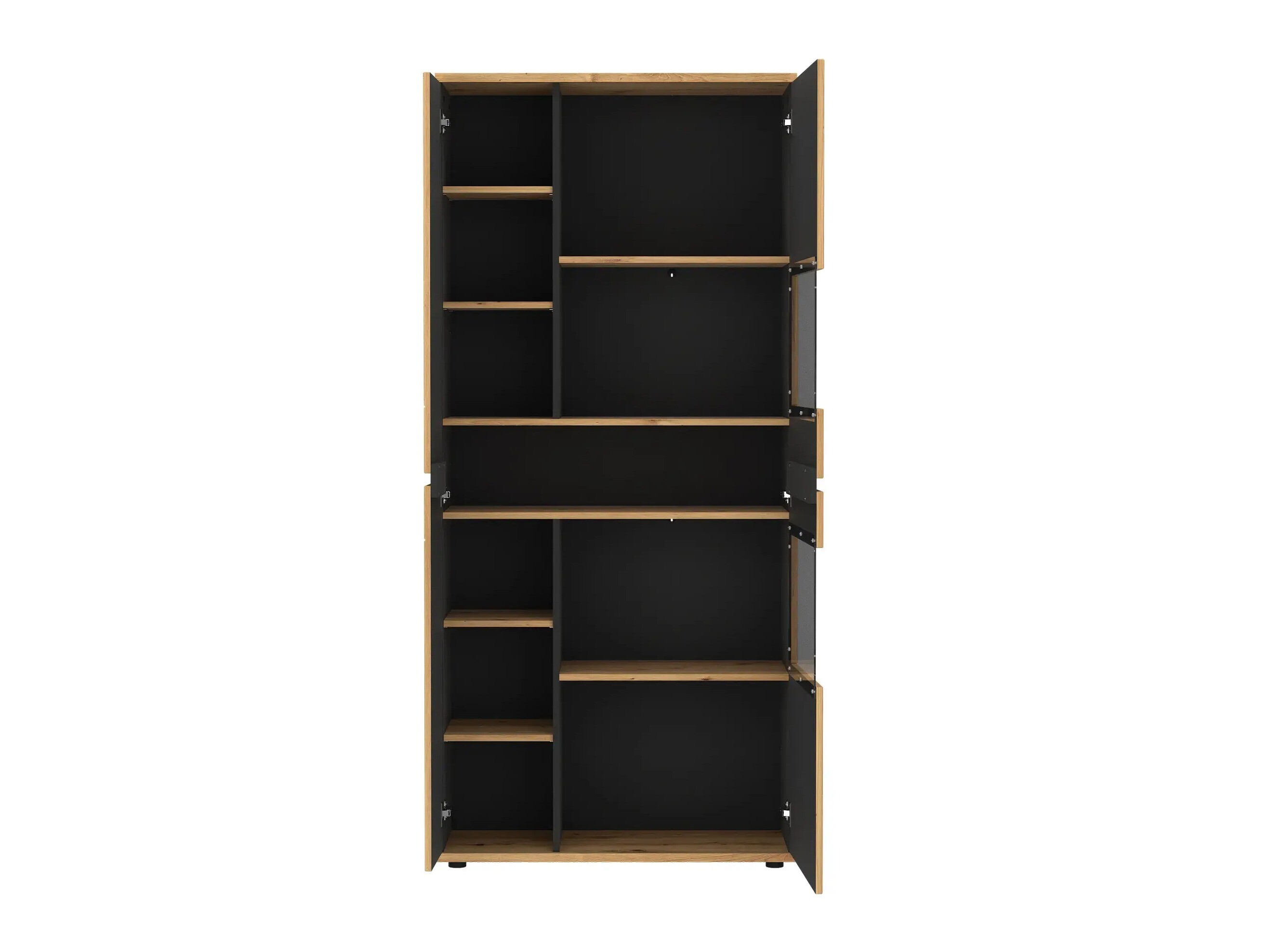 Estantería Deldori 109 (Roble Artisan + Antracita)