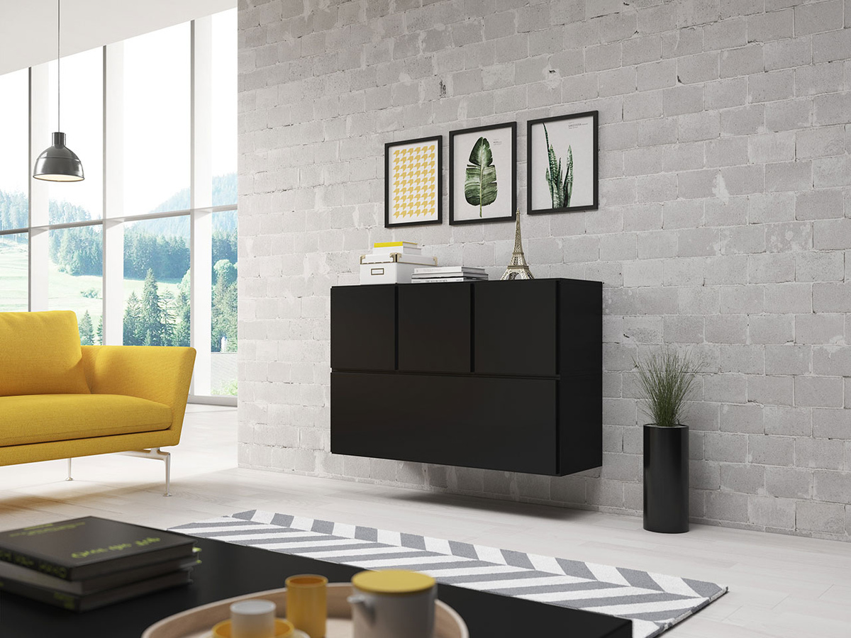 Conjunto de armarios Corbele 118 (Negro)