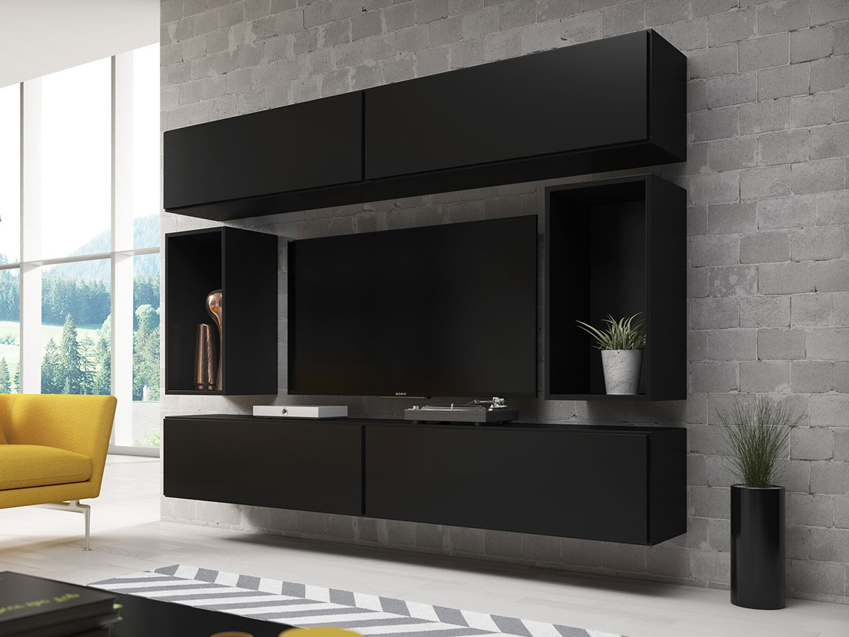 Conjunto de salón Corbele 106 (Negro)