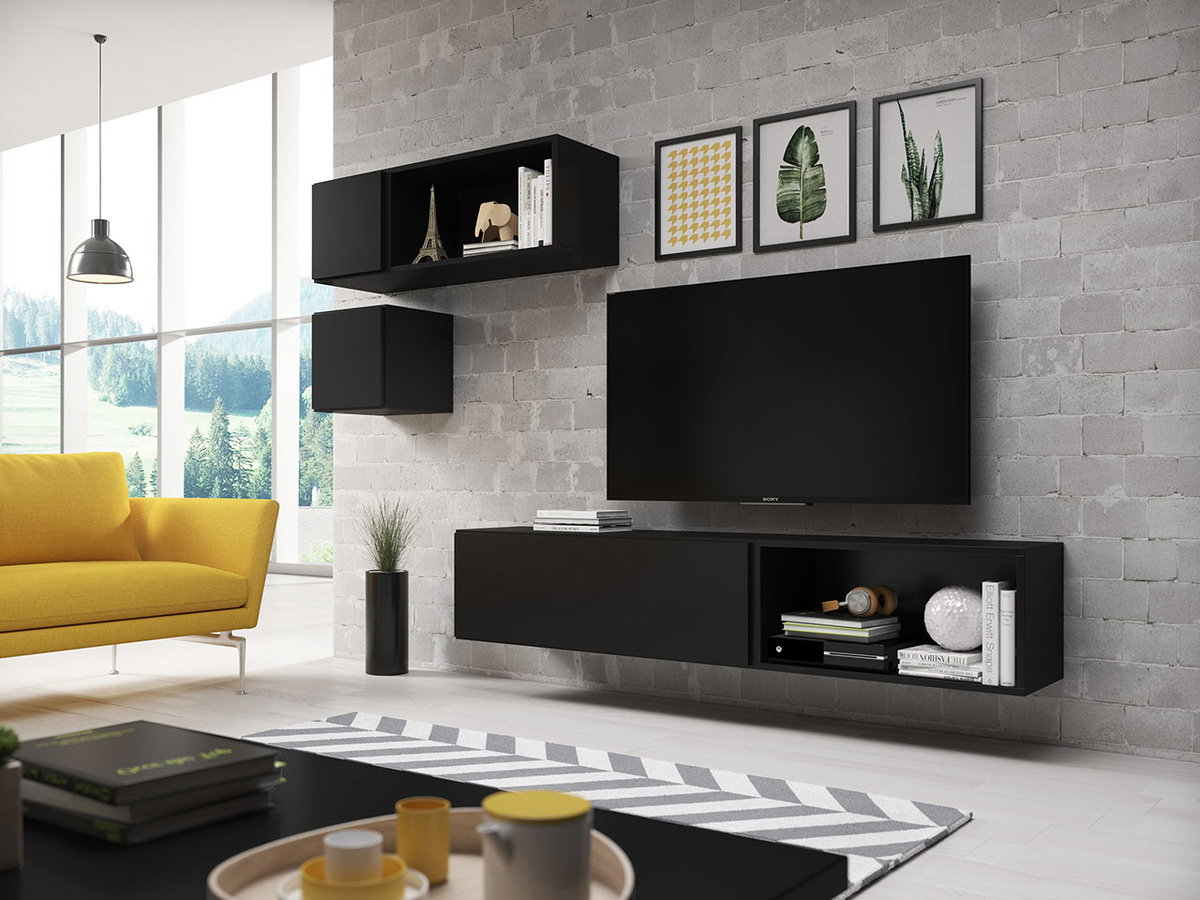 Conjunto de salón Corbele 110 (Negro)