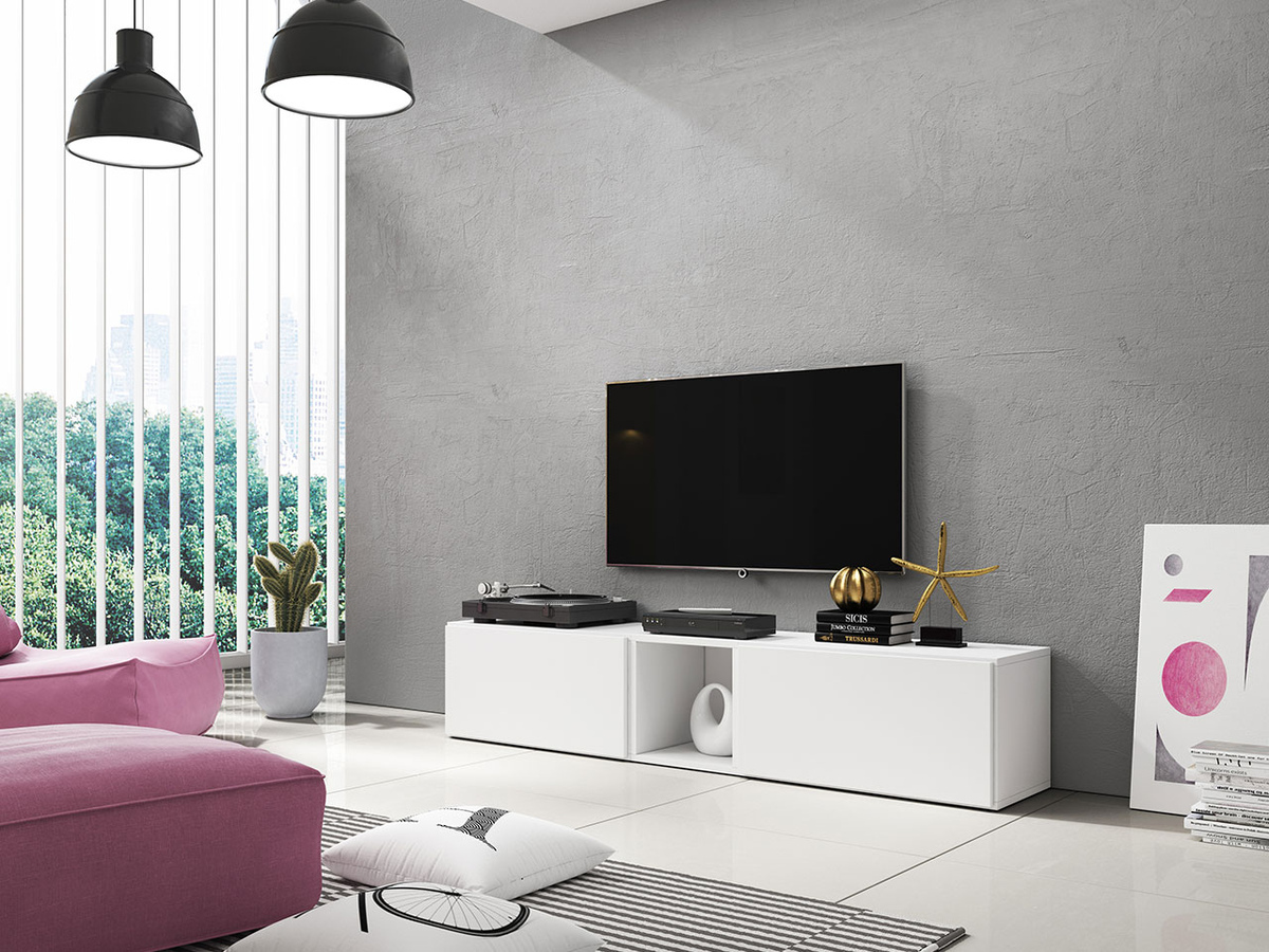 Mueble TV Corbele 115 (Blanco)