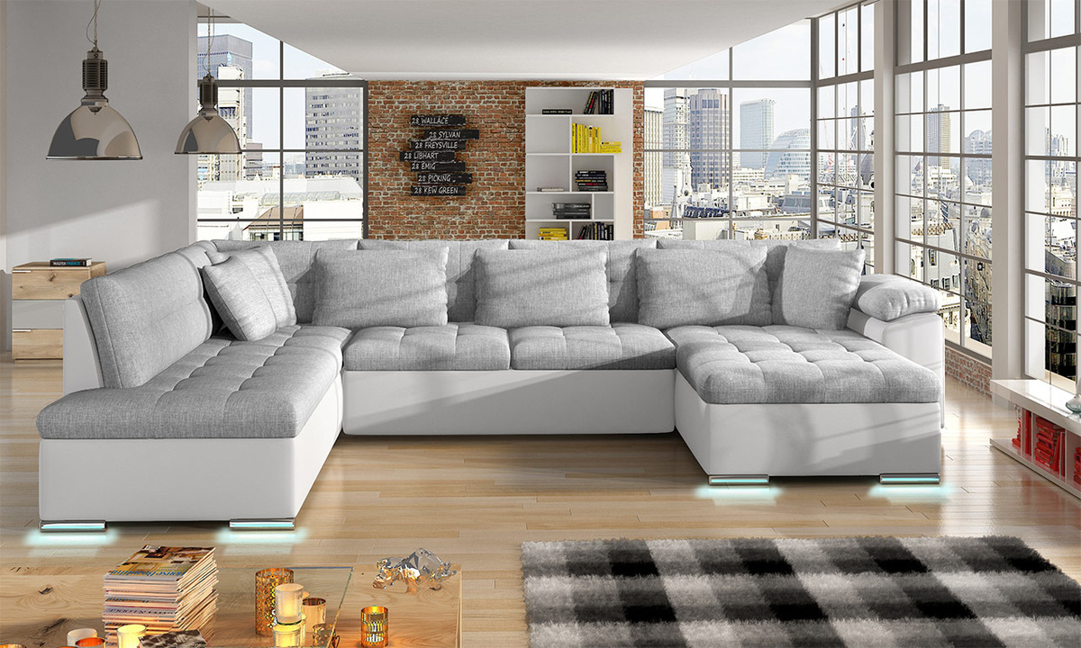 Sofá rinconero Comfivo 202 (Soft 017 + Bristol 2460)