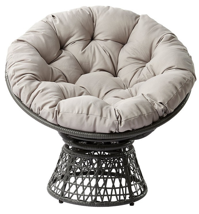 Sillón de exterior Miramar 135 (Grafito + Gris)